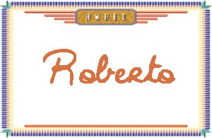 RobertoдӢ